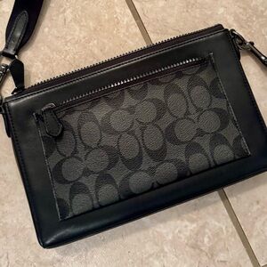 Coach Black and Gray Crossbody Bag